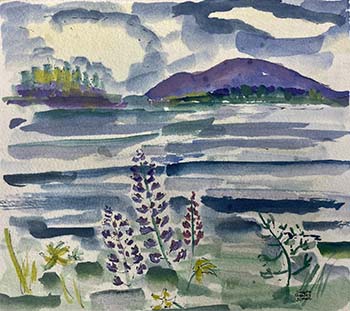 Mount Desert (pastel)